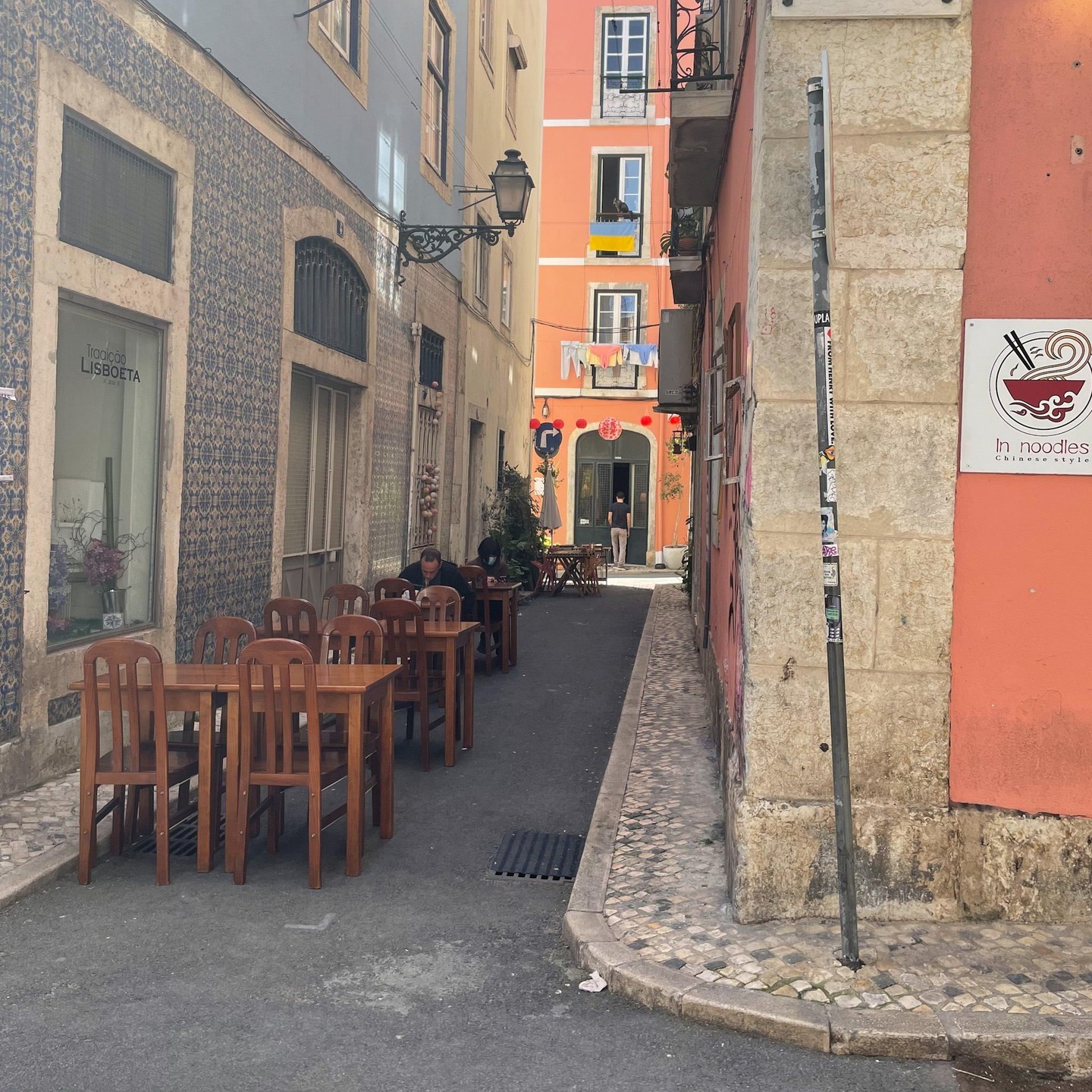I love all of the outdoor dining. It seems like everywhere here has a few tables or chairs outside in the alley, in ways that aren't permitted in other countries. It makes the atmosphere wandering in the evenings just lovely. ?
?